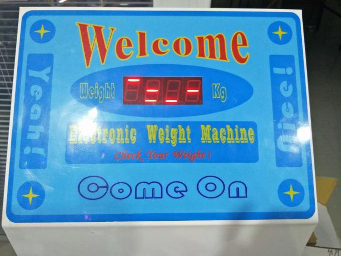 Vertical Coin Operated Luggage Scales With 500kg Load Cell And 0.1 Kg Accuracy