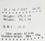 Medical height weight scales with thermal printer and ultrasonic height sensor