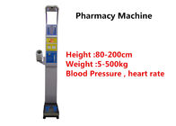 Medical height weight scale with bmi ,blood pressure ,pluse analysis for pharmacy