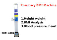 Medical height weight scale with bmi ,blood pressure ,pluse analysis for pharmacy
