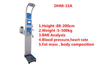 Medical BMI Coin operated body fat Composition height weight measuring machine with printing and blood pressure