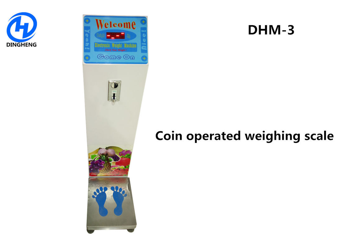 Baggage Coin Operated Weight Scale Machine Wireless WIFI And Bluetooth Connected