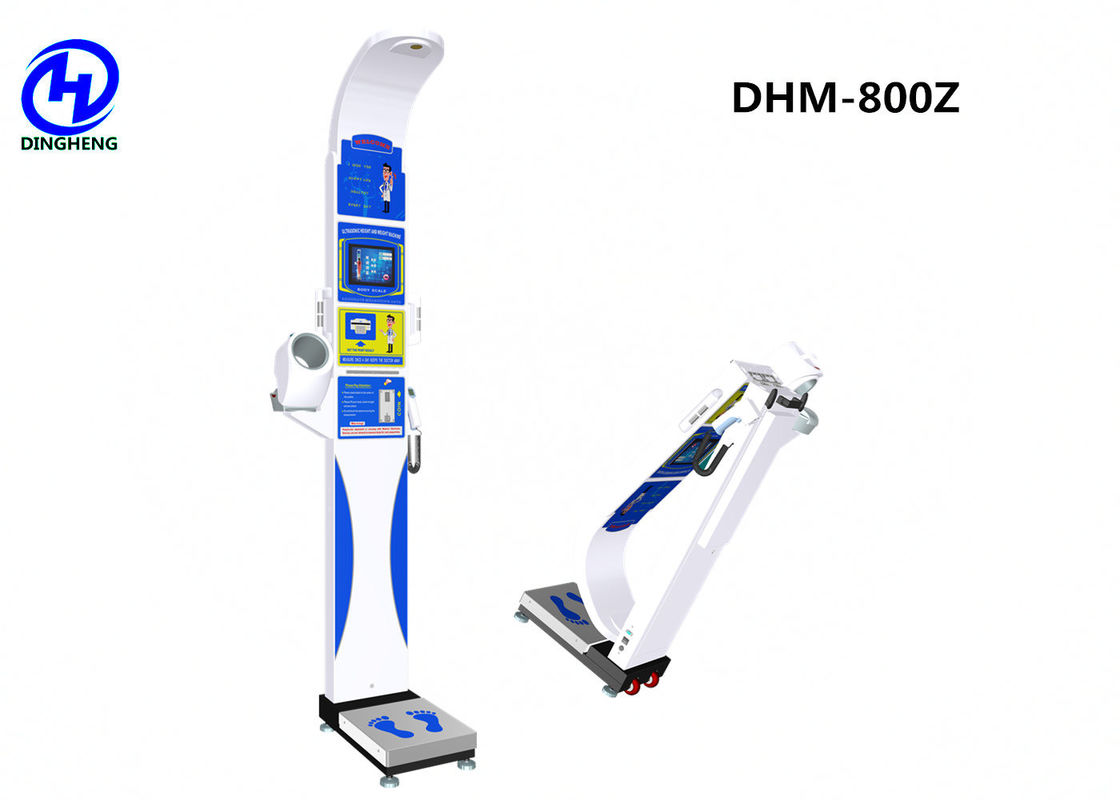 Coin operated weighing machine scales with blood pressure , temperature, Spo2,fat mass