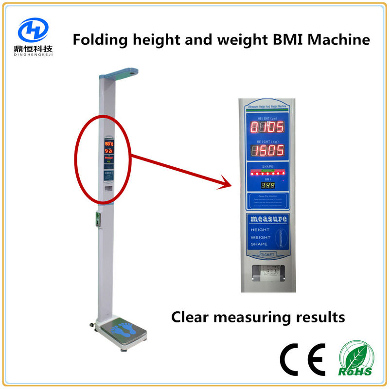 200Kg/420Lb Digital Height And Weight Scale Body Mass Index Machine Foldable