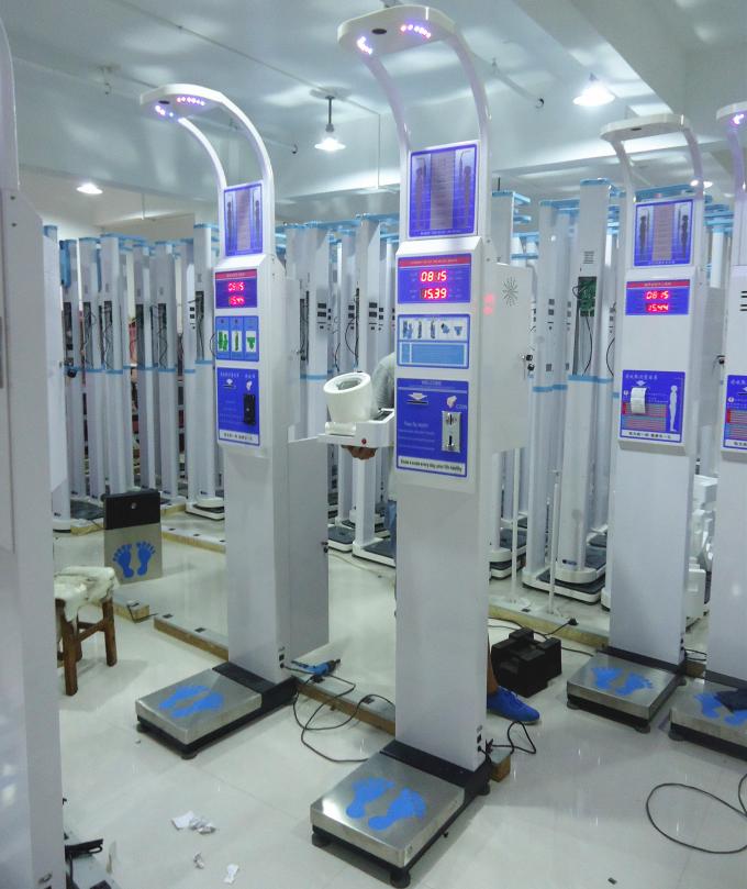 Electronic BMI Body Fat Calculator Machine , Ultrasonic Health Scale Height Weight