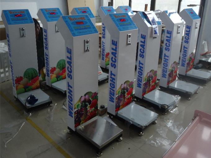 Accurate Coin Operated Weighing Scales , Mobile Luggage Weighing Machine