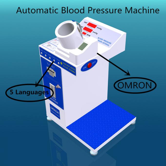 Self - Service Digital Blood Pressure Machine With Thermal Printer Coin Operated