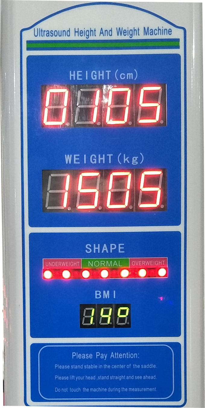 High Precision Body Weight Height Scale , Bluetooth Bmi Measurement Machine