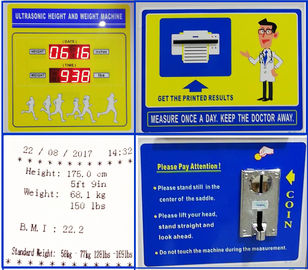 Coin Operated Height And Weight Measuring Scale