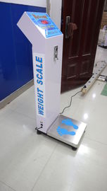 Vertical Coin Operated Luggage Scales With 500kg Load Cell And 0.1 Kg Accuracy