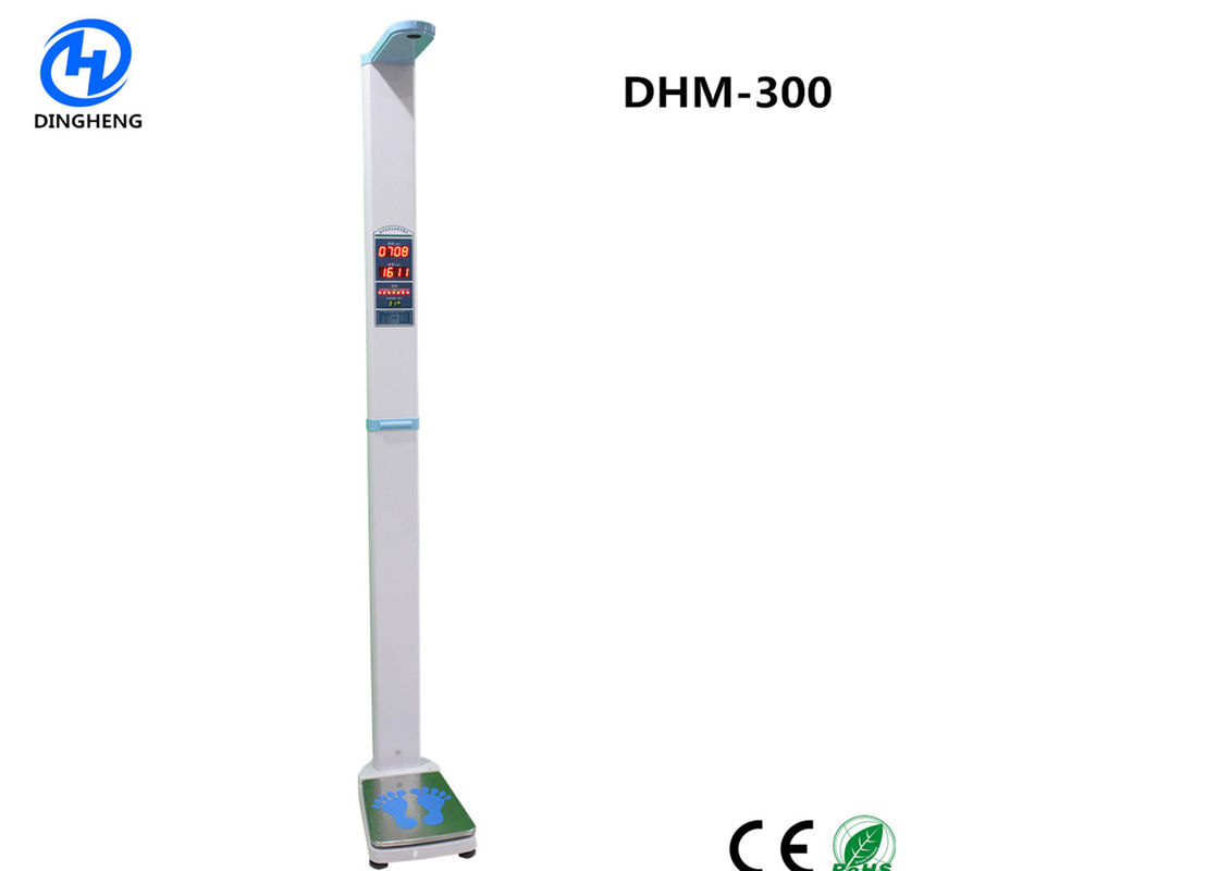Ultrasonic Sensor BMI Measurement Machine , Digital Height And Weight Scale