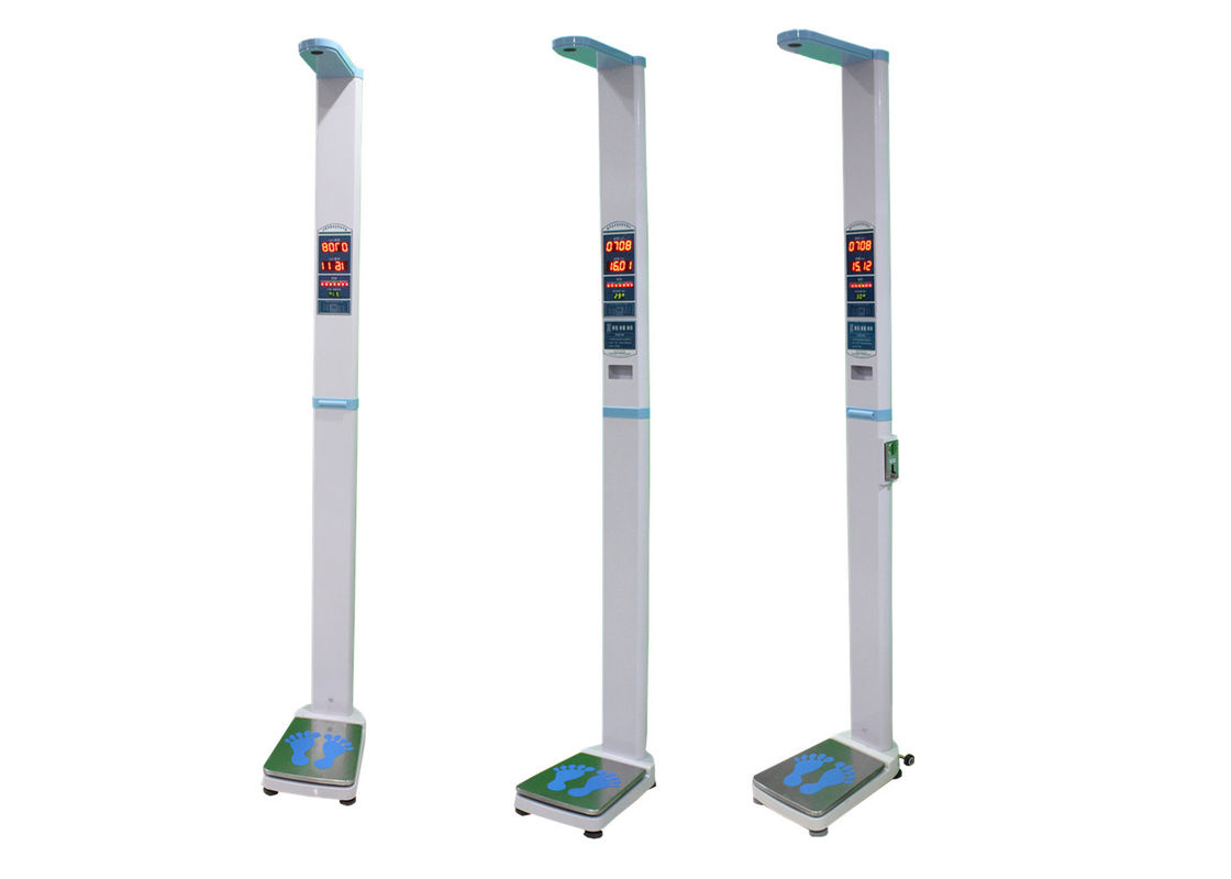 Ultrasonic Sensor Digital Height And Weight Scale Aluminum Alloy Frame
