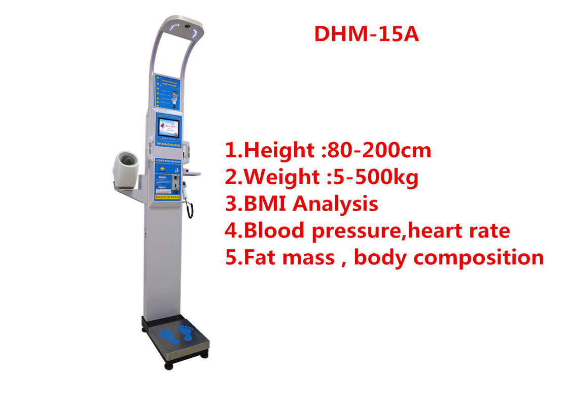 Medical height weight scales with fat mass , blood pressure, body water and BMI