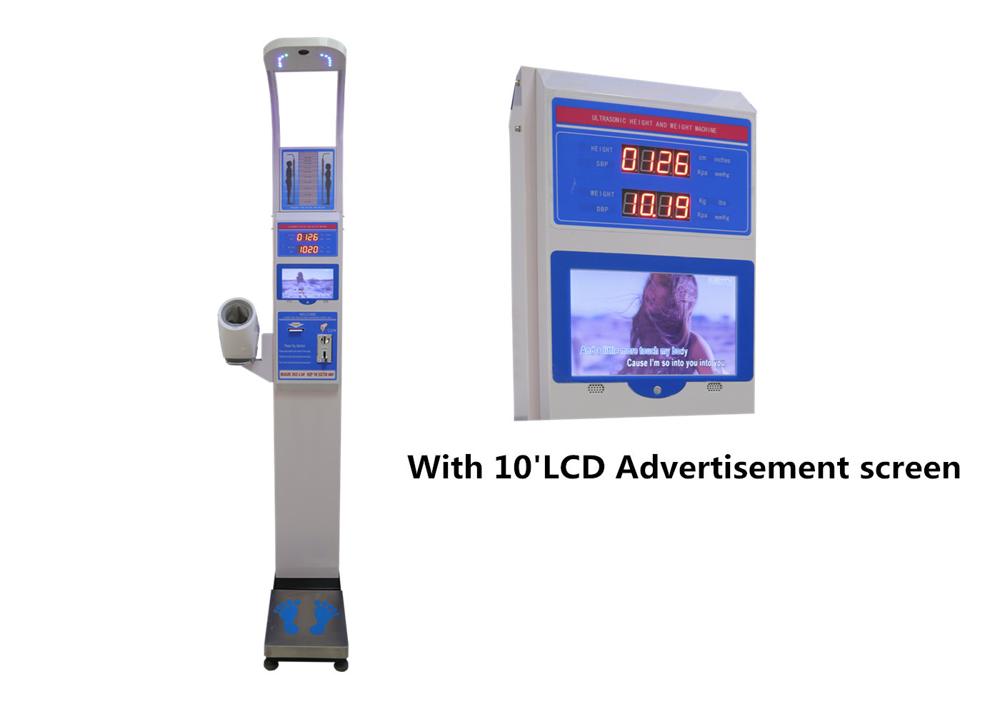 Digital Human Body Height And Weight Measuring Scale Electronic BMI ...